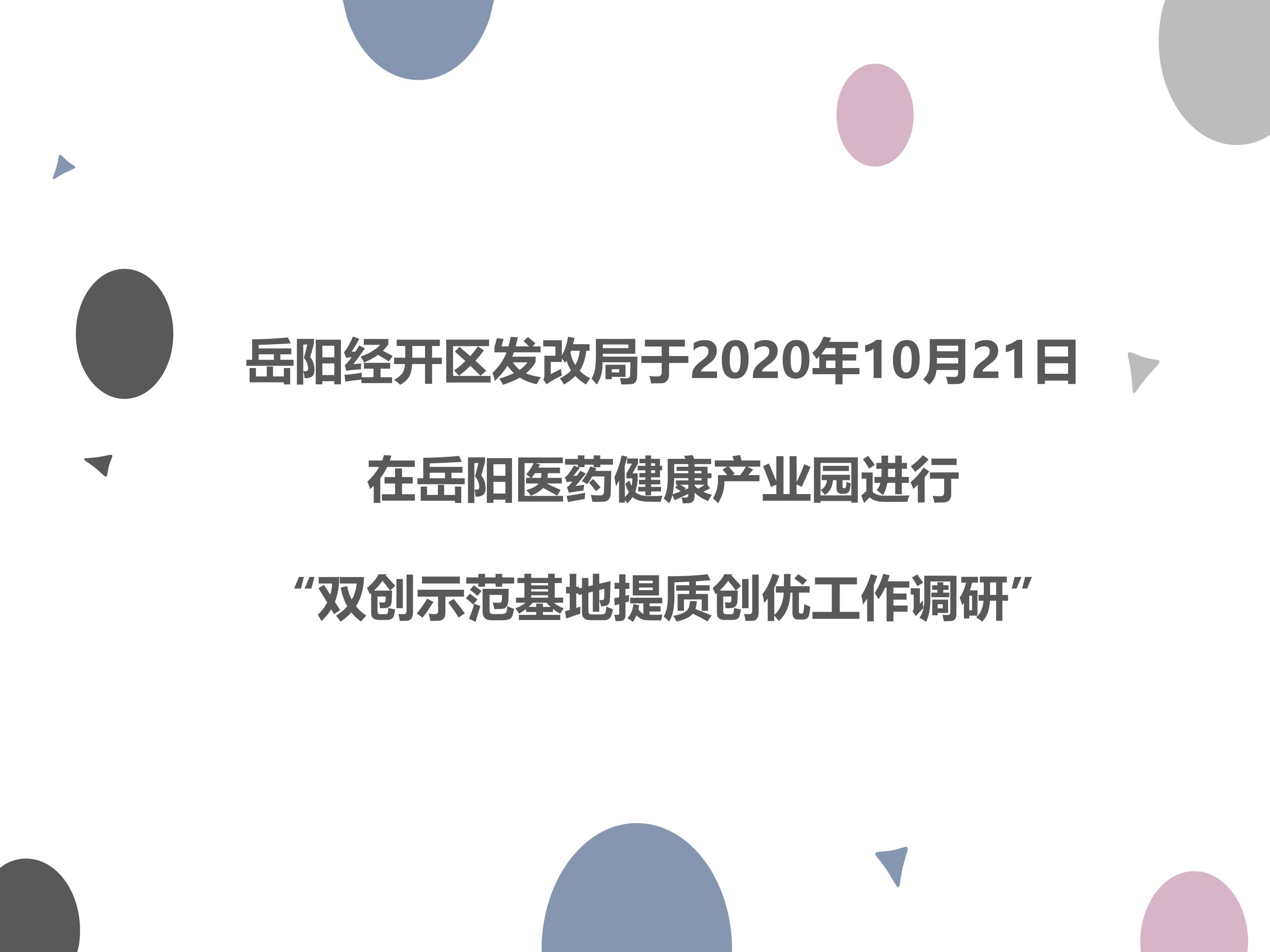 雙創示范基地提質創優工作調研